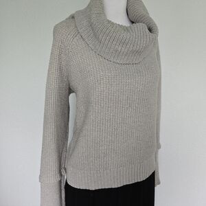 Cottage Core 41 Hawthorn Light Gray Cowl Neck Sweater